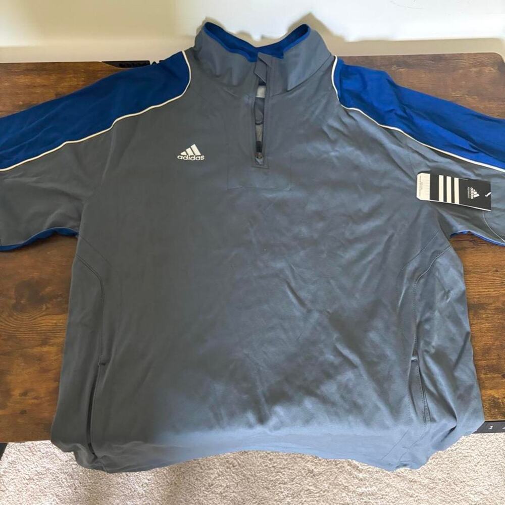 Adidas gray blue quarter